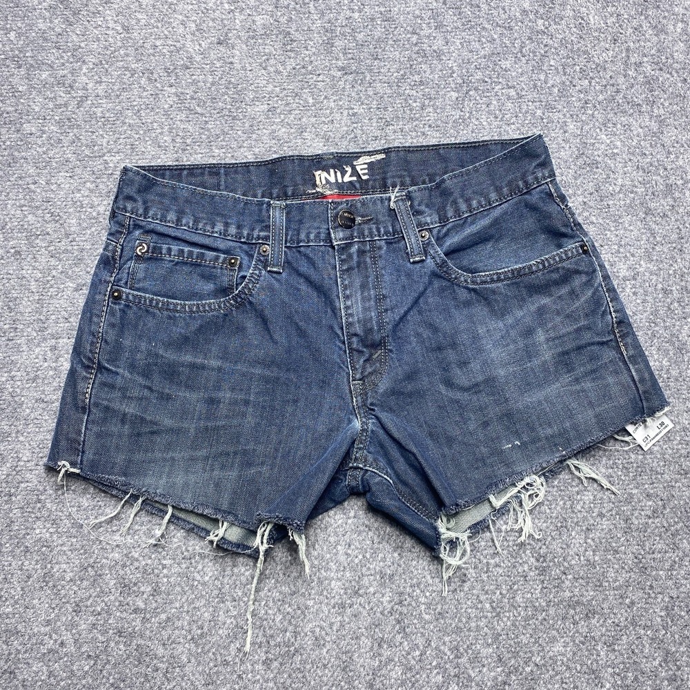Levis Cut Off Shorts Women 31 Blue Jorts 216 Distressed Daisy Duke Booty Biker